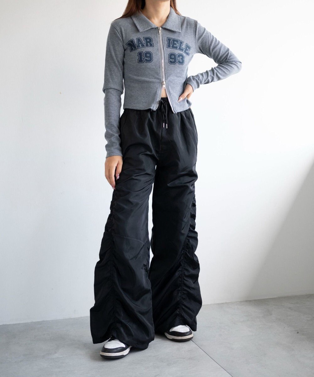 WEGO WジップナンバリングロゴロンT 