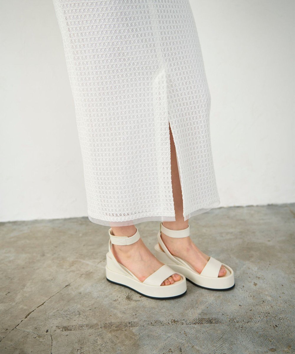 GRACE CONTINENTAL ラッセルメッシュスカート 