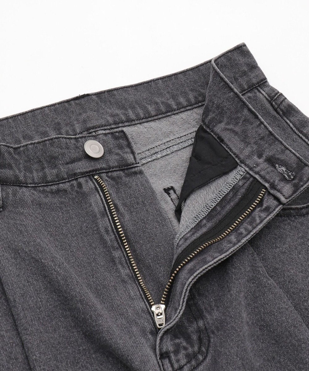 WEGO モチーフデニムタックパンツ 