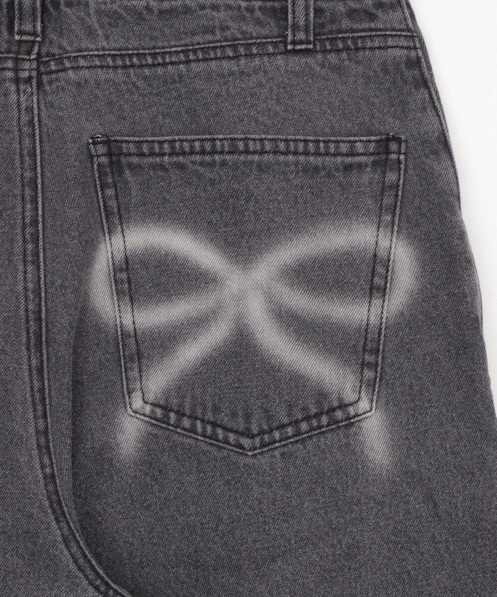 WEGO モチーフデニムタックパンツ 