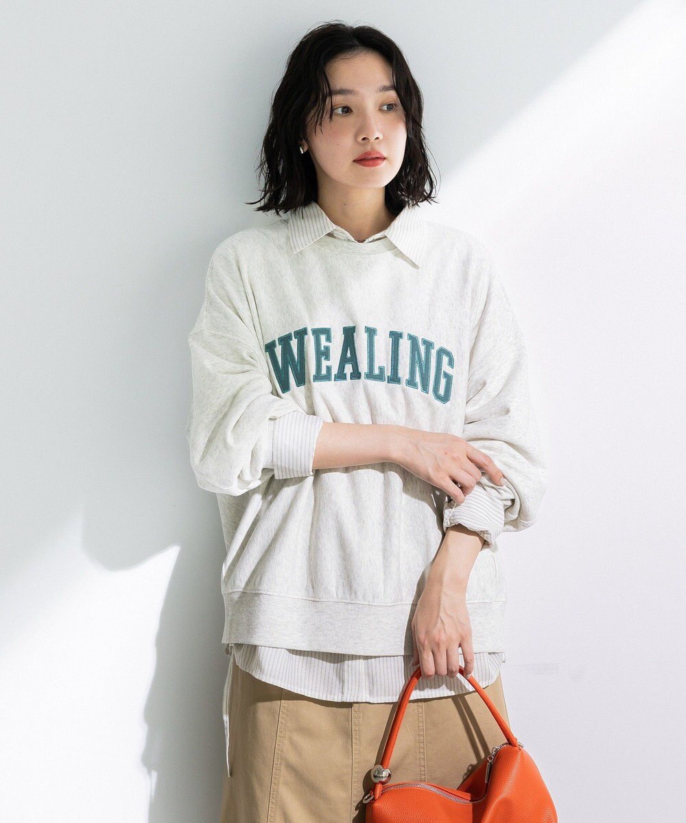 Green Parks 刺しゅうロゴ裏毛プルオーバー 