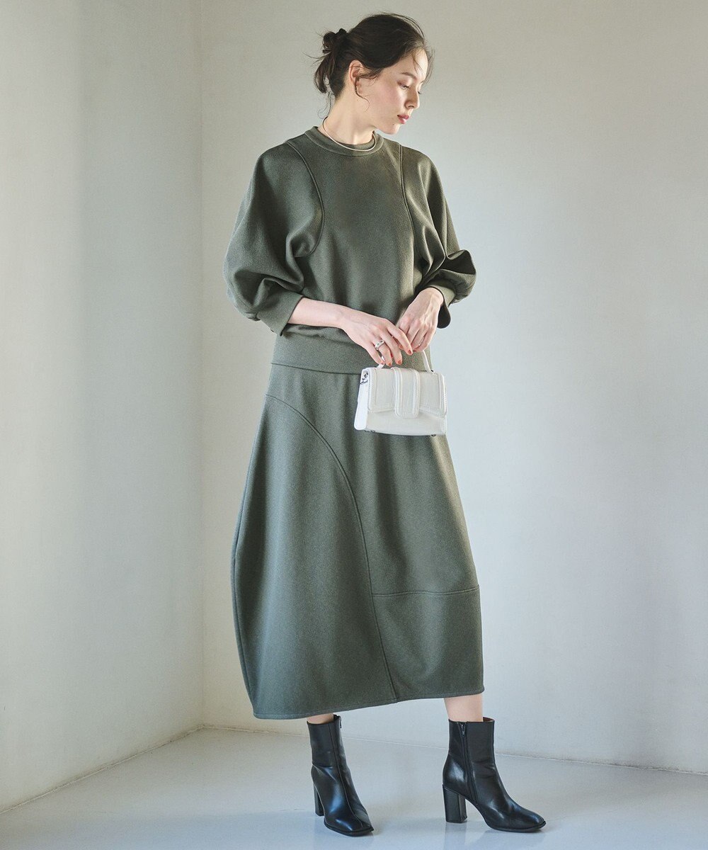 #Newans ラウンドステッチスカート 