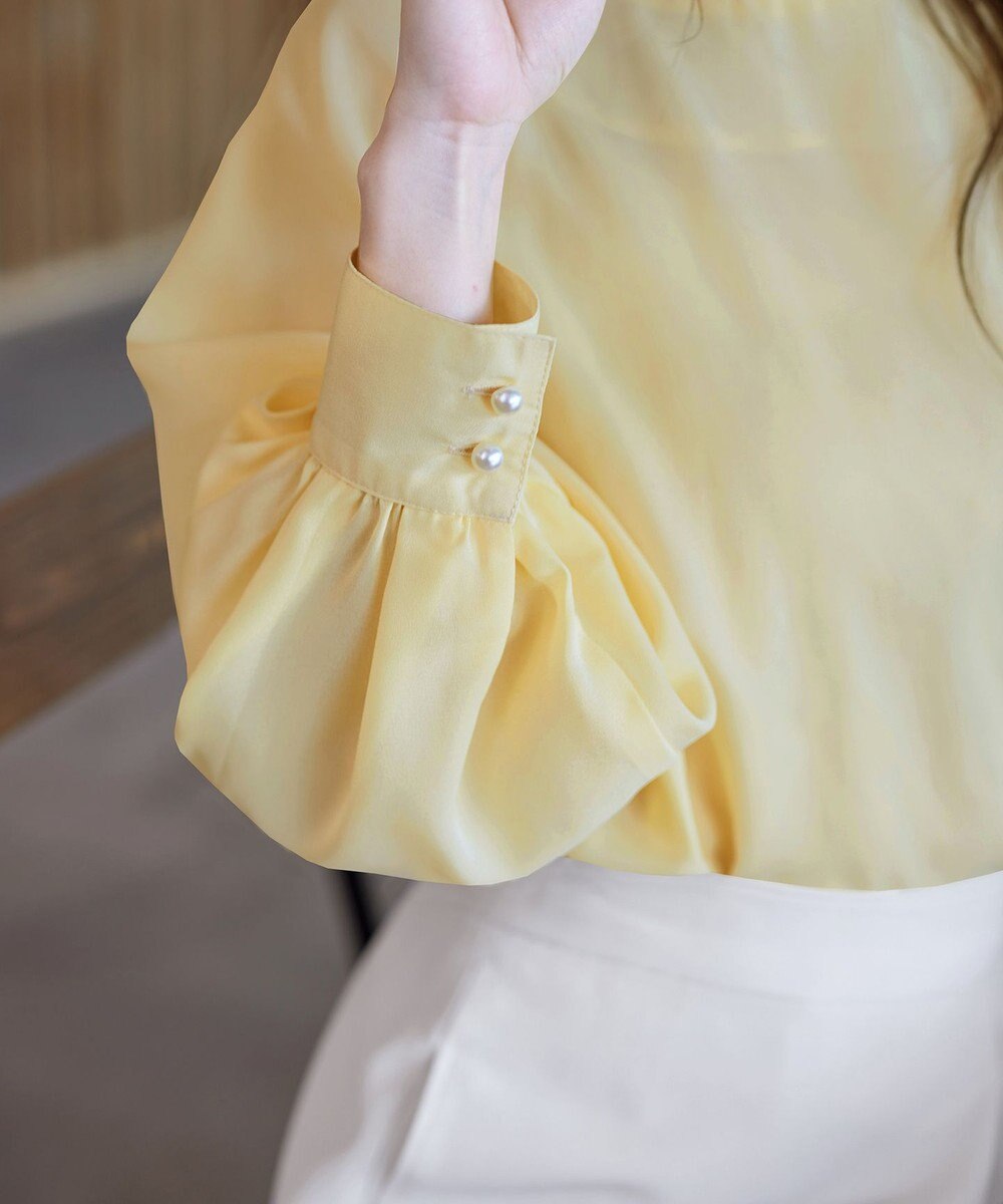 Tiaclasse 【洗える】ラグランパフスリーブブラウス 