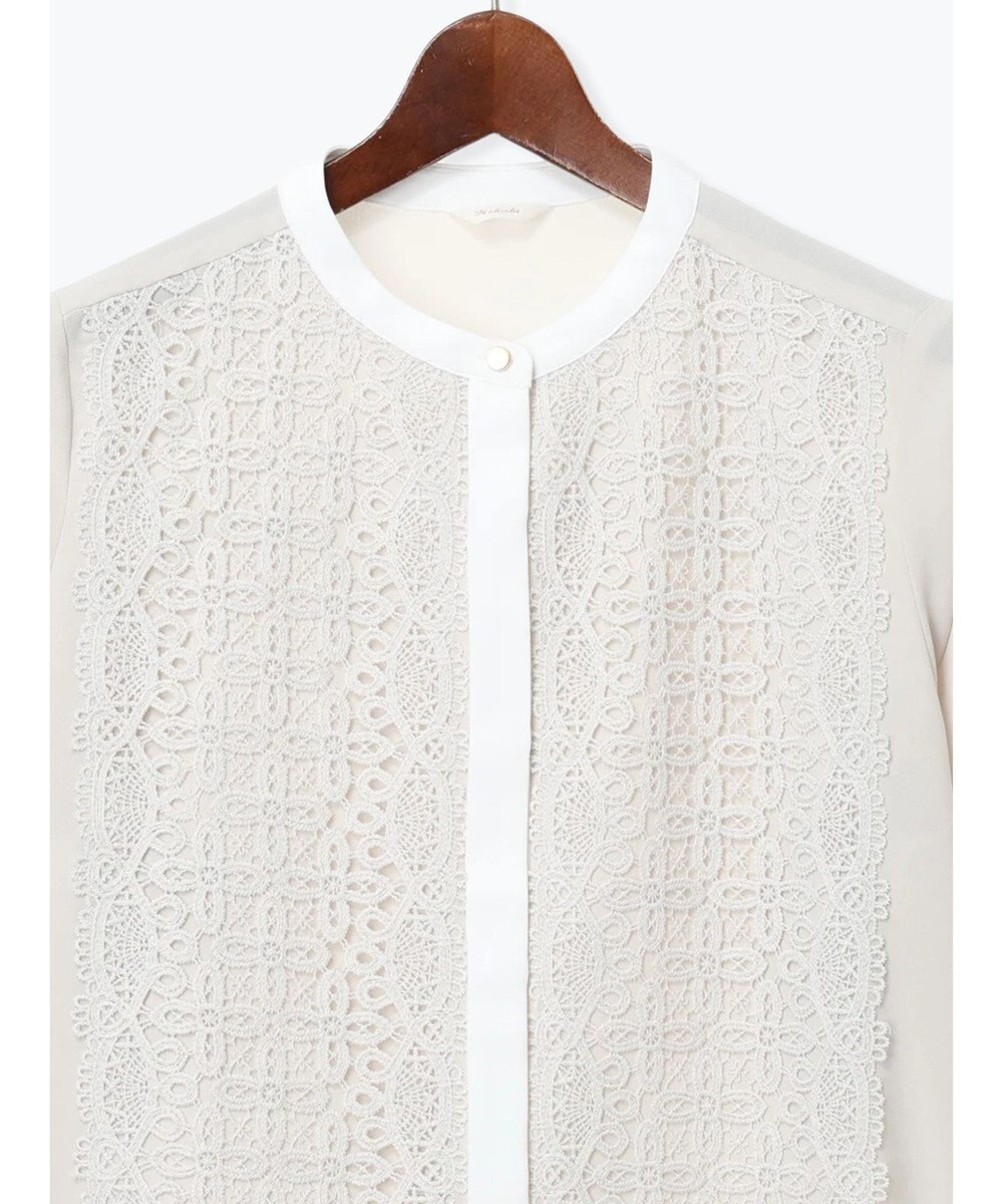 Te chichi 【WEB限定カラーあり】フロントレースブラウス 