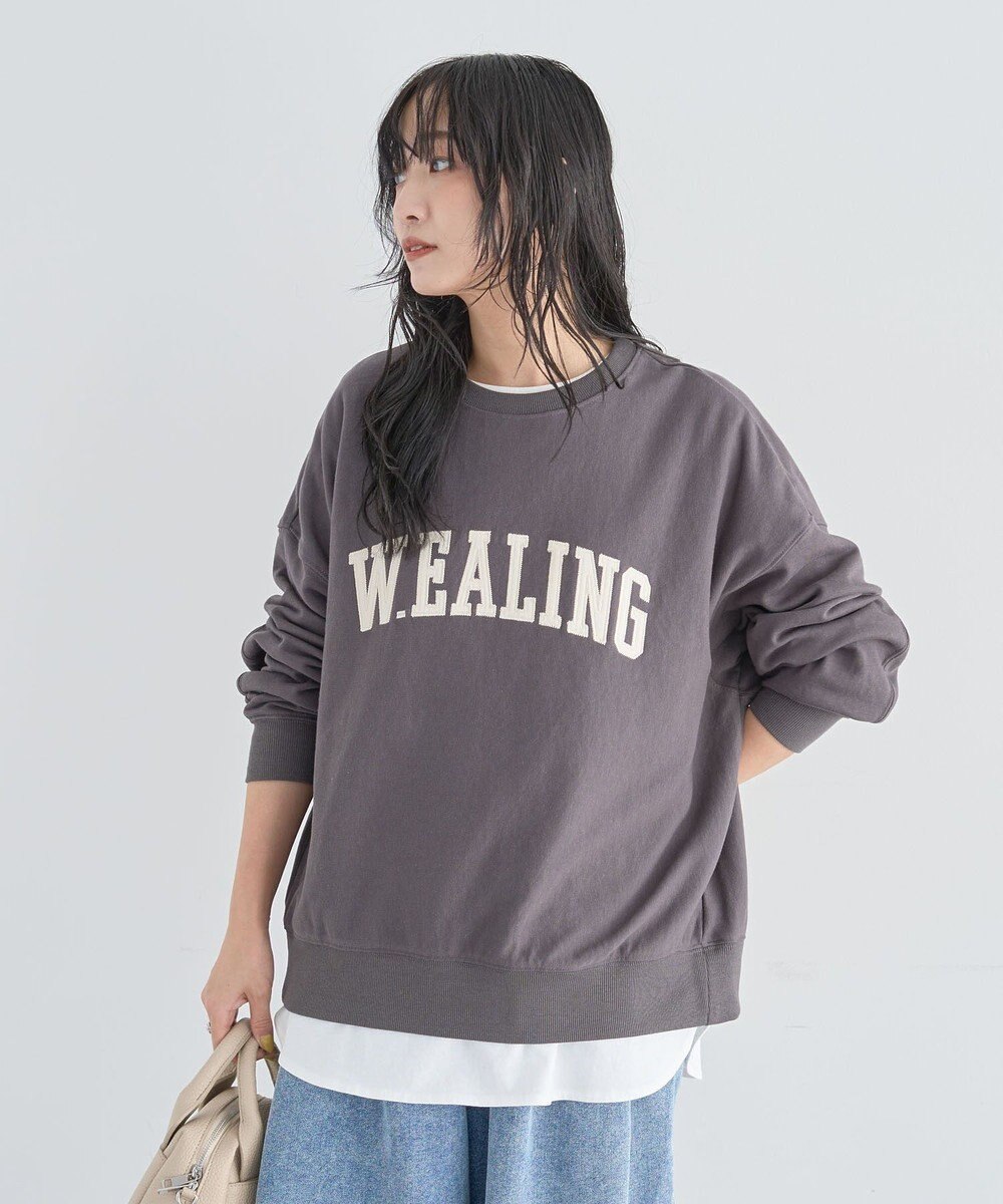 Green Parks 刺しゅうロゴ裏毛プルオーバー 