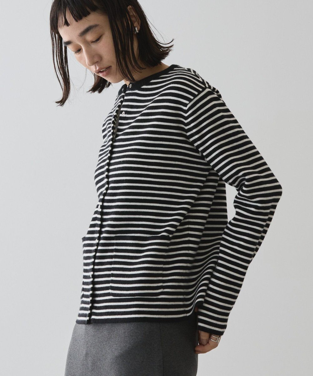 AMERICAN HOLIC バイパチクルーネックニットカーディガン 