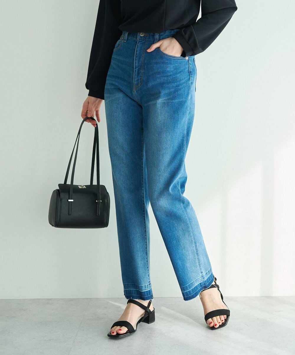 YECCA VECCA カットオフストレッチデニムパンツ 