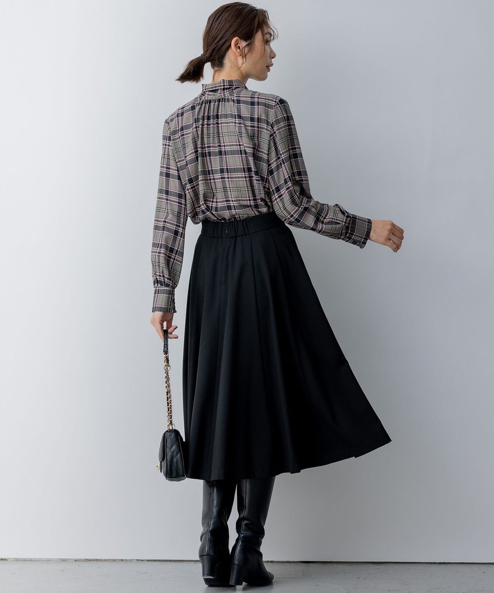 組曲 L T/Rツイルストレッチ フレアスカート 