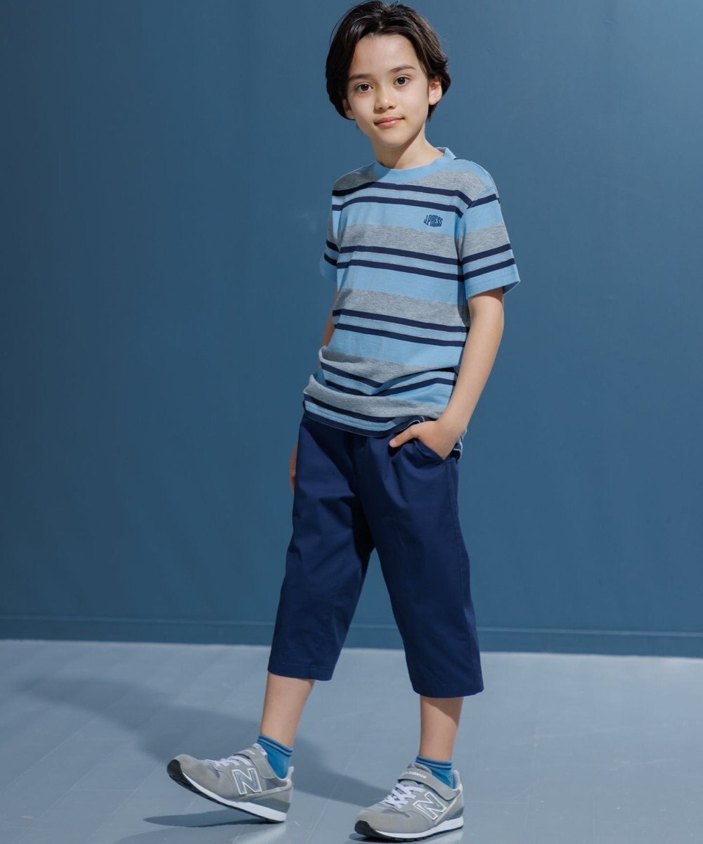 J.PRESS KIDS 【100-130cm】コットンストレッチ 7分丈パンツ 