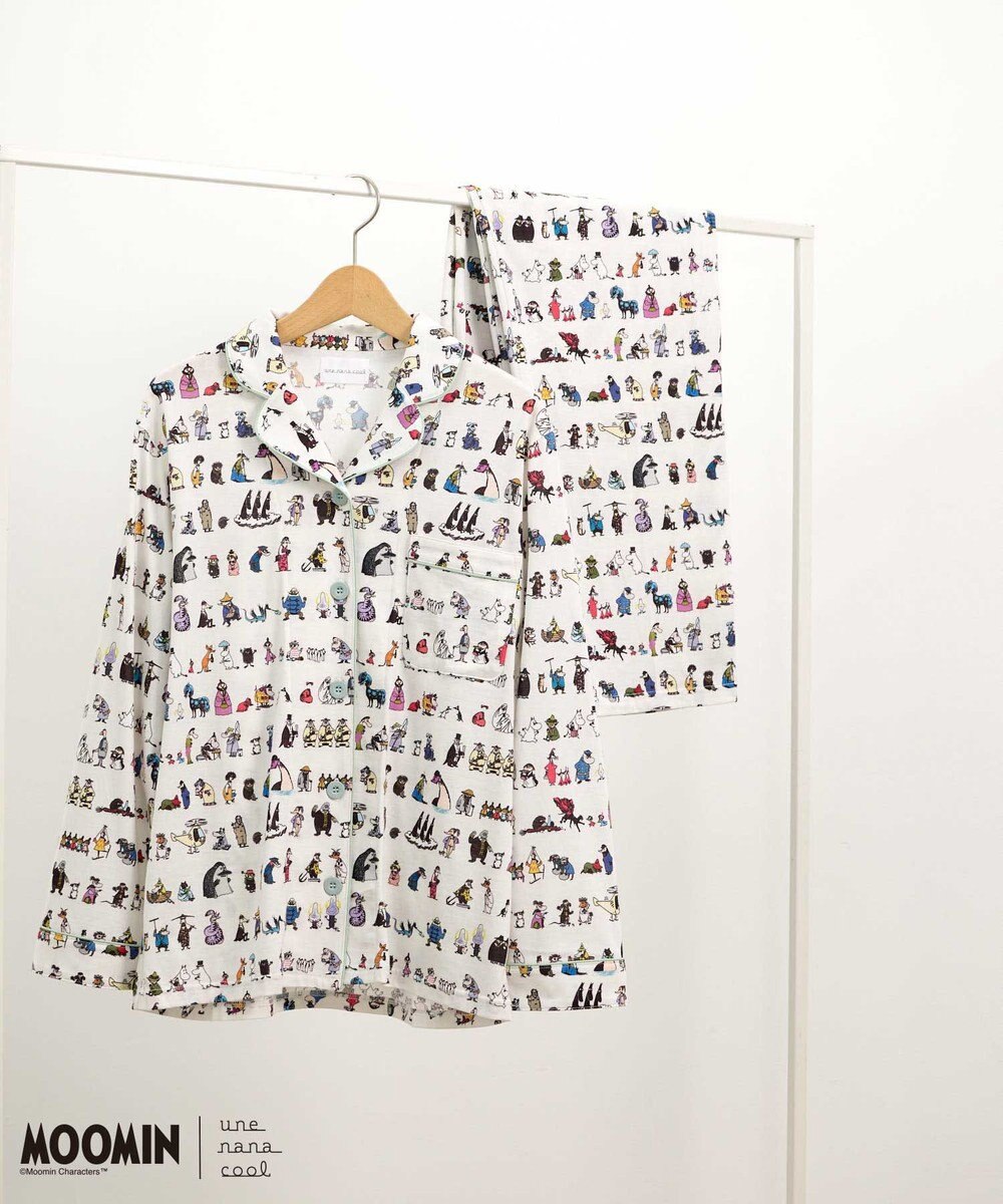 une nana cool 【ムーミン】【綿100%】 MOOMIN * une nana cool  開襟パジャマ 