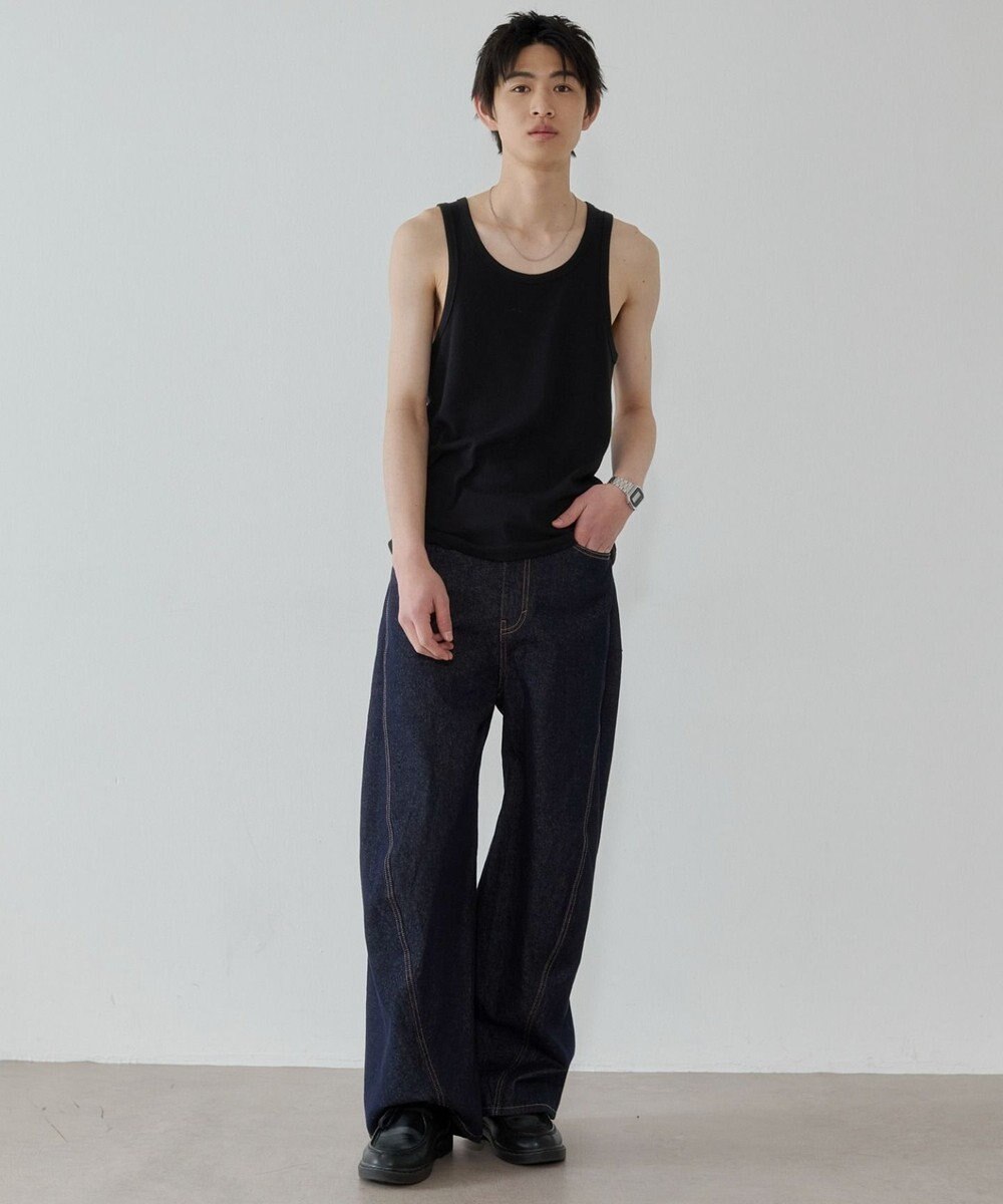 WEGO コットンリブタンクトップ 