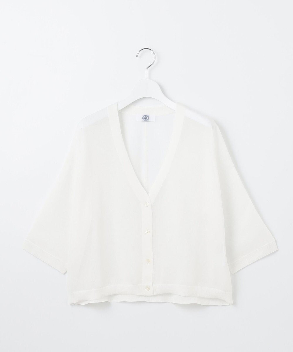 J.PRESS LADIES 【WEB限定カラーあり・洗える】SHEER LIGHT KNIT Vネック カーディガン 