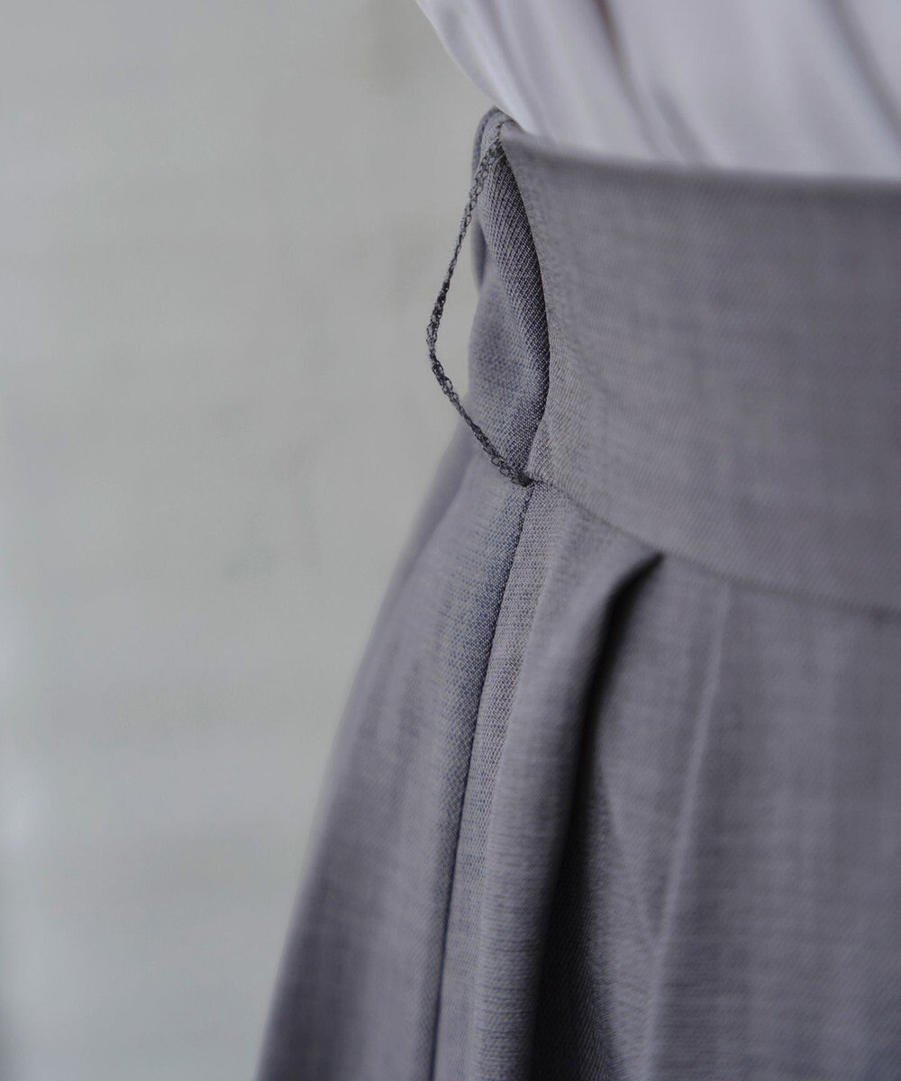 Tiaclasse L ベルト付きフレアスカート 