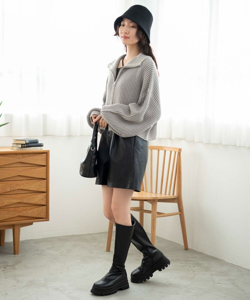 WEGO ダブルジップショートカーデ 