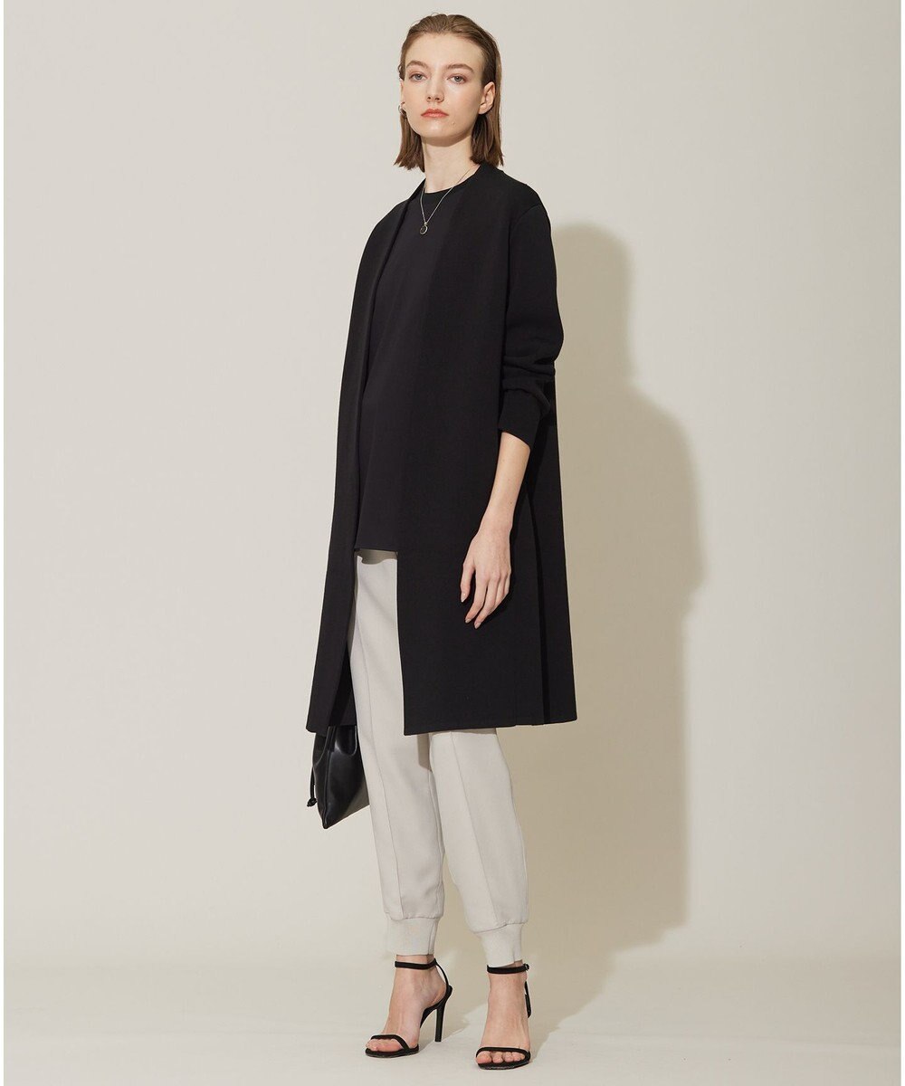 ICB 【洗える】コットンアセテートスムース ロングニットアウター 