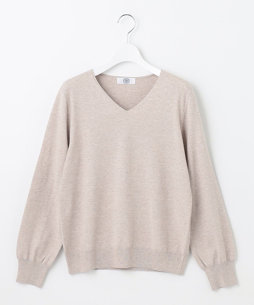 J.PRESS LADIES 【洗える】PRINCE Vネック ニット 
