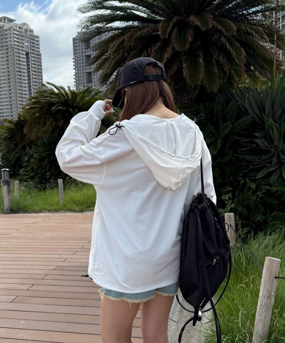 WEGO 【UVカット/吸水速乾/水陸両用/ラッシュガード】ハーフジップアノラックパーカー 