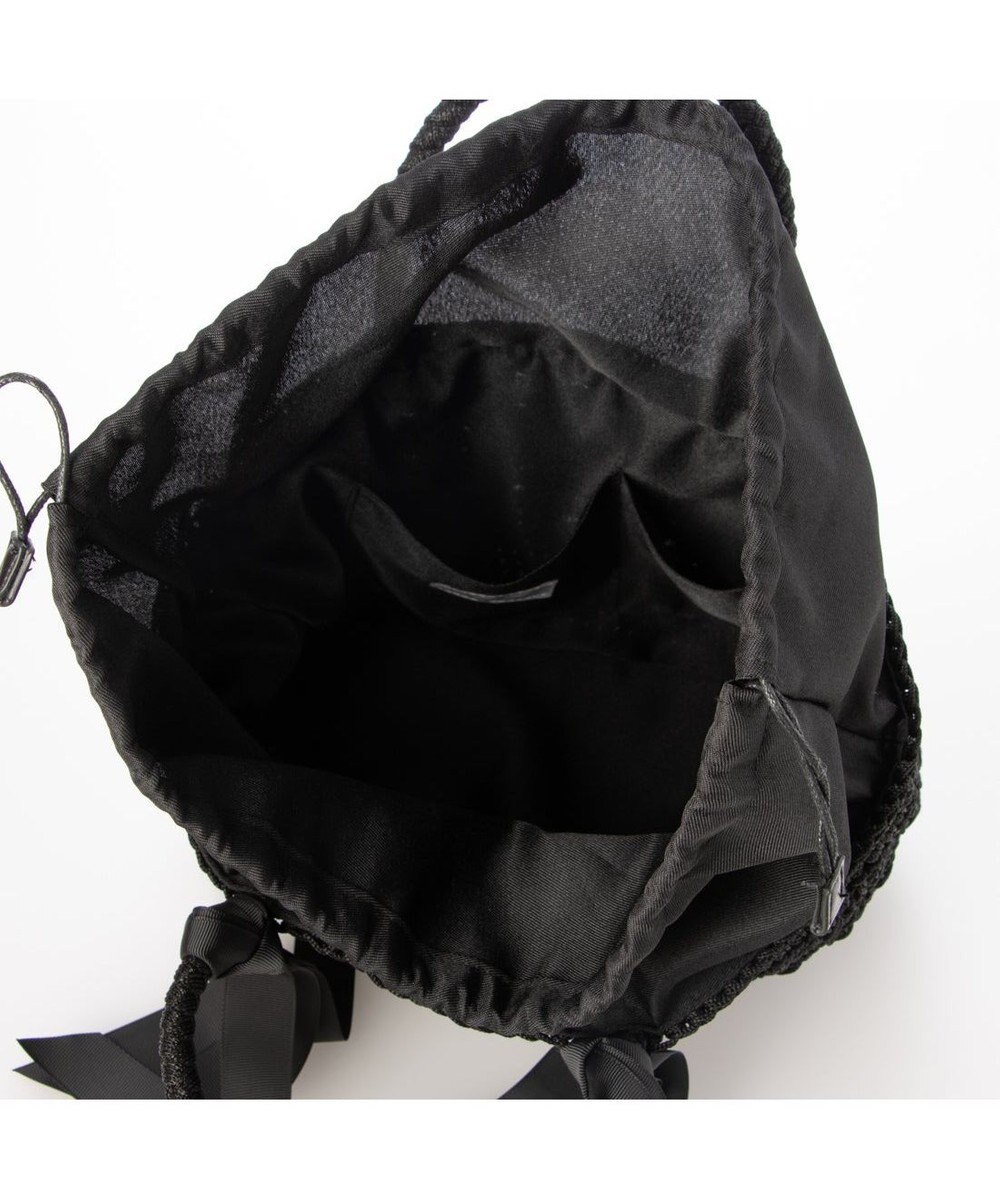 UNBILLION カシュカシュ cachecache / 下がりグログラン柄編みトート カゴバッグ 