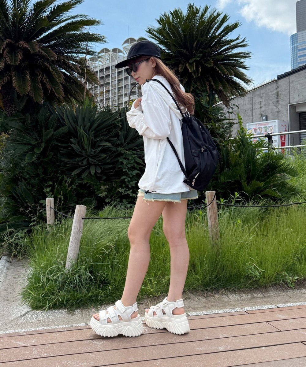 WEGO 【UVカット/吸水速乾/水陸両用/ラッシュガード】ハーフジップアノラックパーカー 