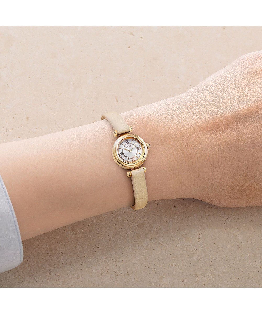 CITIZEN 【小さくて可愛い】18.4mmの小ぶりなラウンド形 電池交換のいらないエコ・ドライブ 