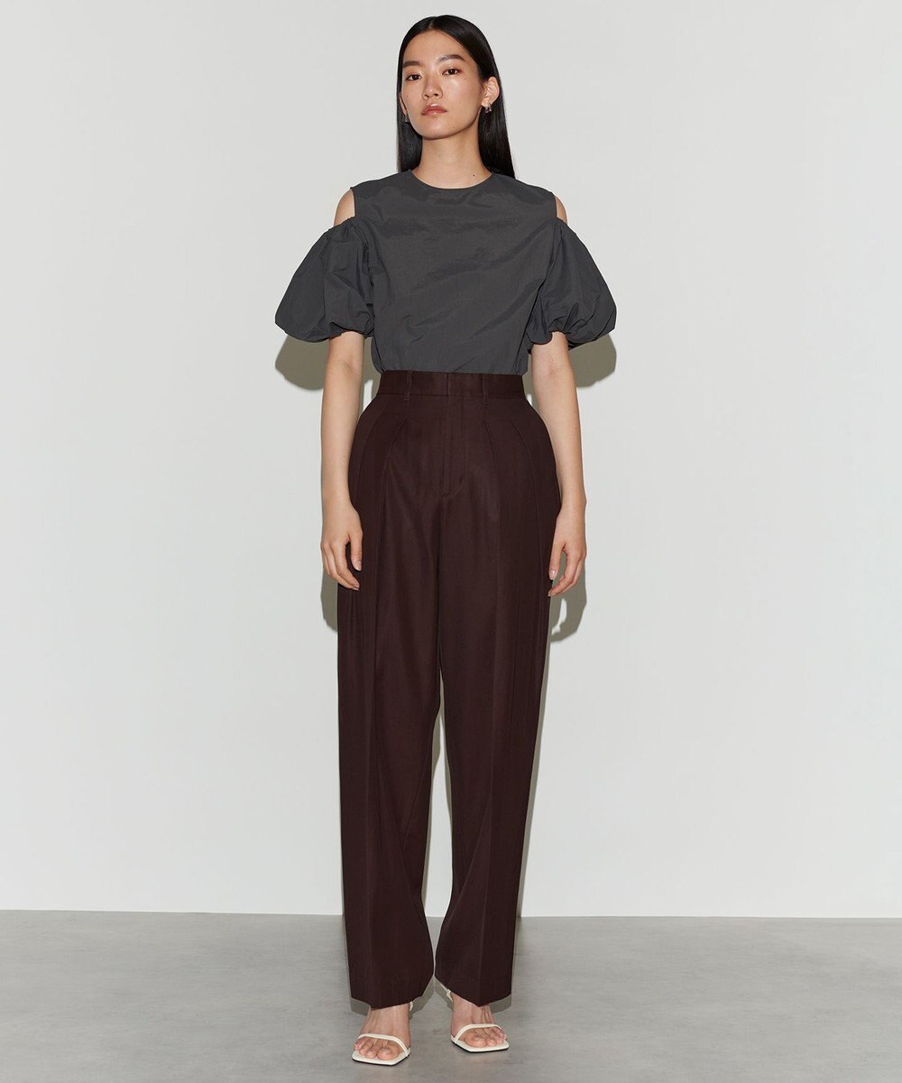 NAVE 【Nave　撥水機能・UVカット・透湿・接触冷感】ナイロンワッシャー ブラウス 