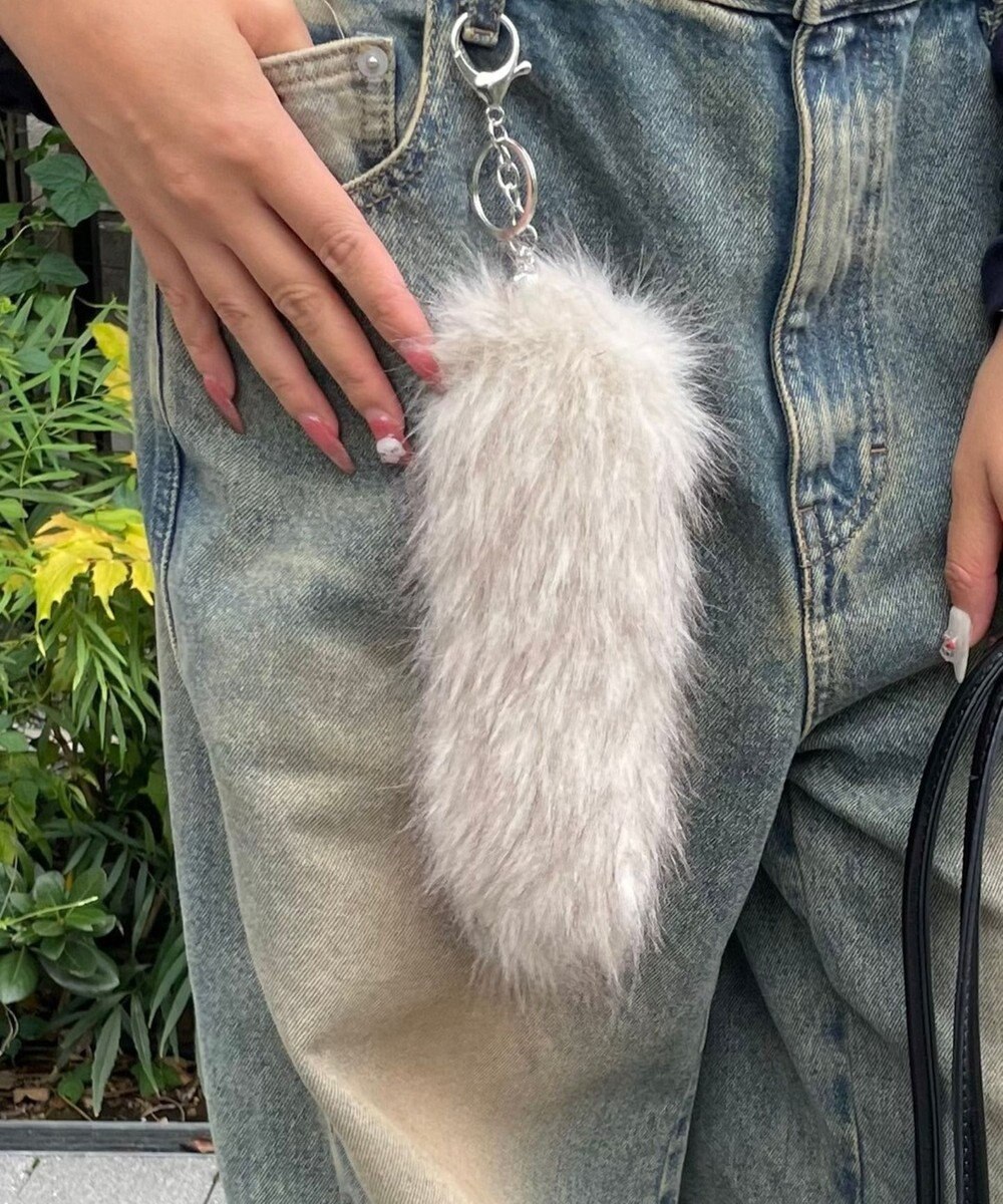 WEGO 総柄しっぽキーホルダー 