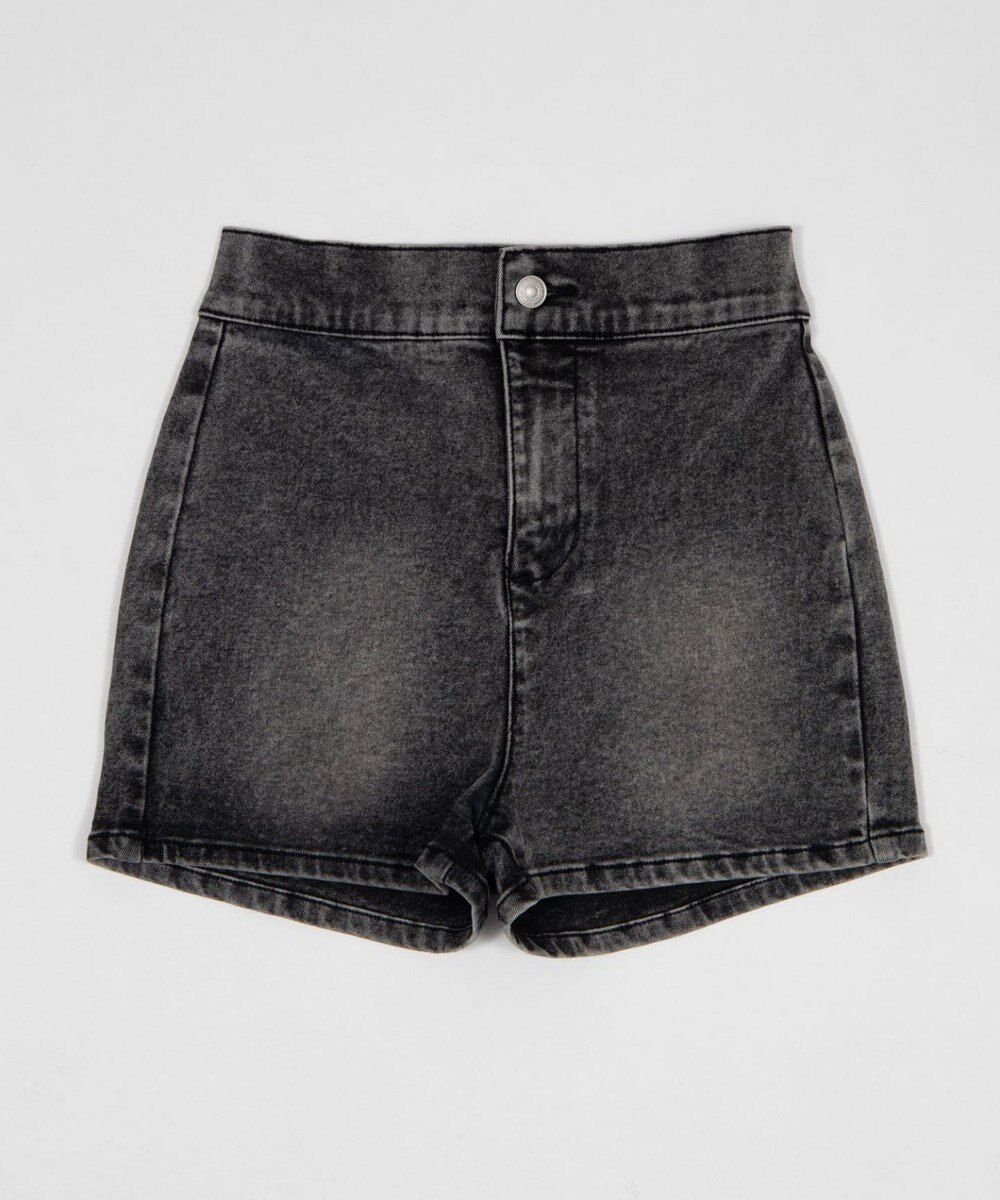 WEGO ハイウエストマイクロデニムショーツ 