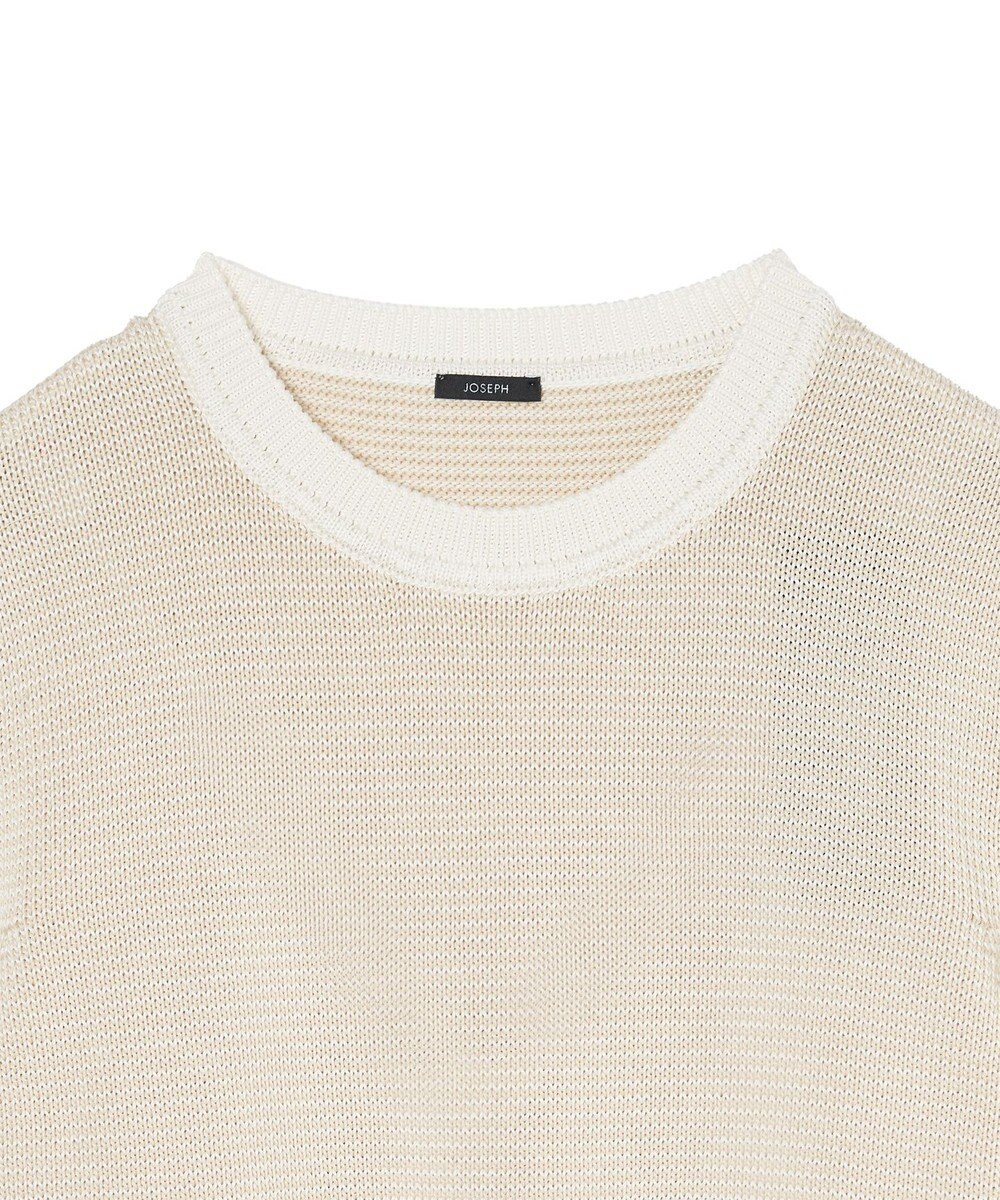 JOSEPH 【洗える】マイクロストライプ　ショートスリーブニット 