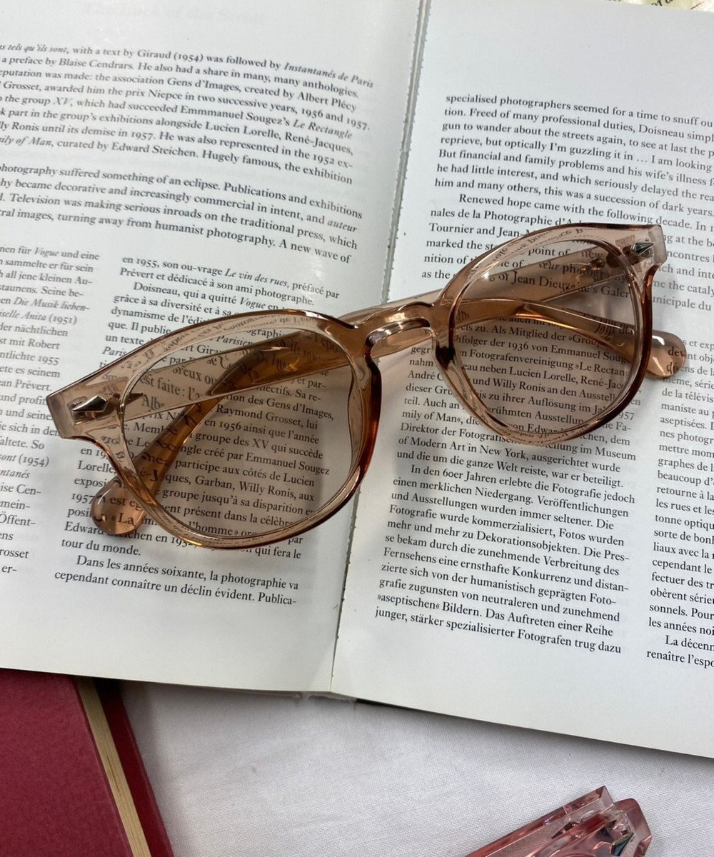 WEGO 【ユニセックス着用ITEM】クリアフレームカラーアイウェア 