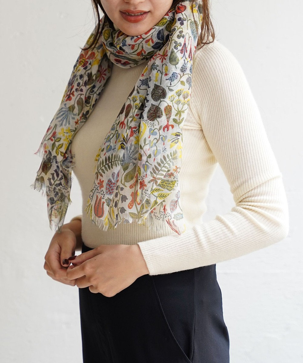 muto スティグリンドベリ ハーバリウム シルクカシミヤストール 