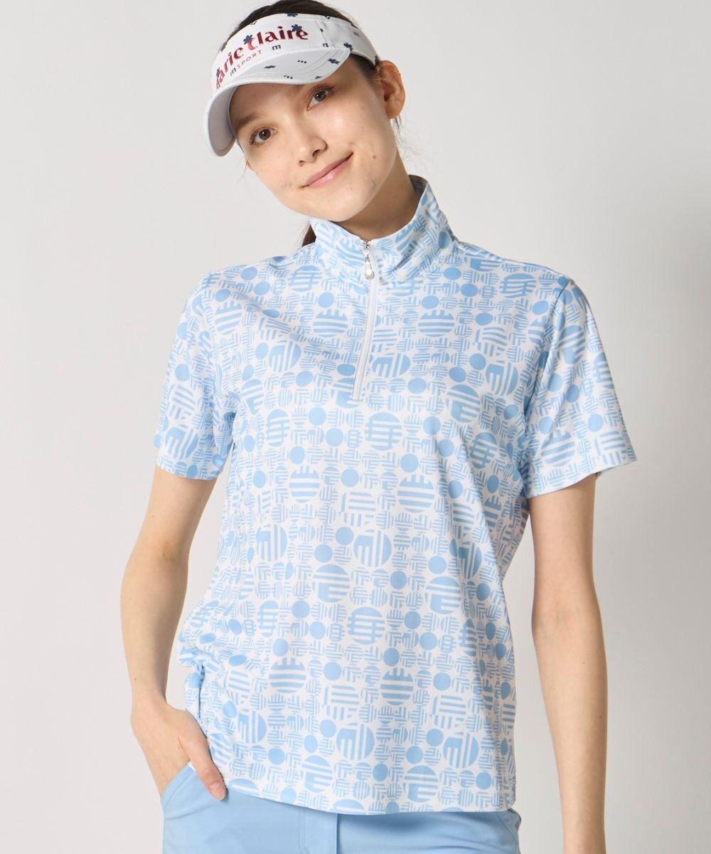 FILA GOLF／marie claire 【Marie claire sports】ハーフジップ半袖シャツ 