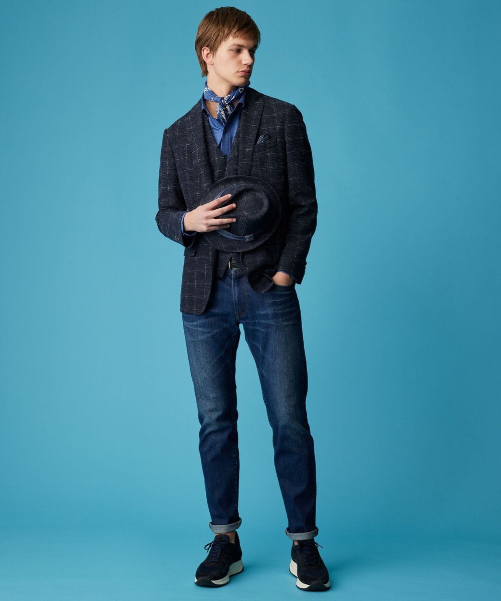 JOSEPH ABBOUD 【ストレッチ・洗える】コンパクトジャージーシャンブレー 