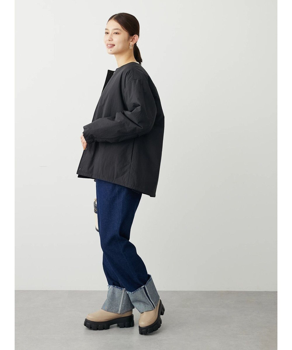 Green Parks ライト中わたノーカラーブルゾン 