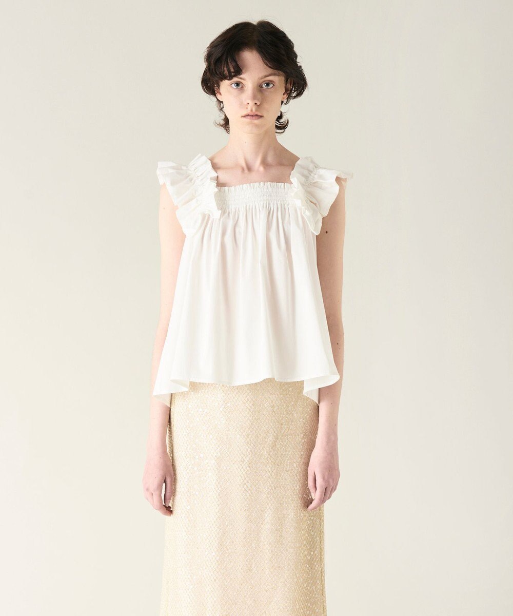 GRACE CONTINENTAL ショルダーフリルトップ 