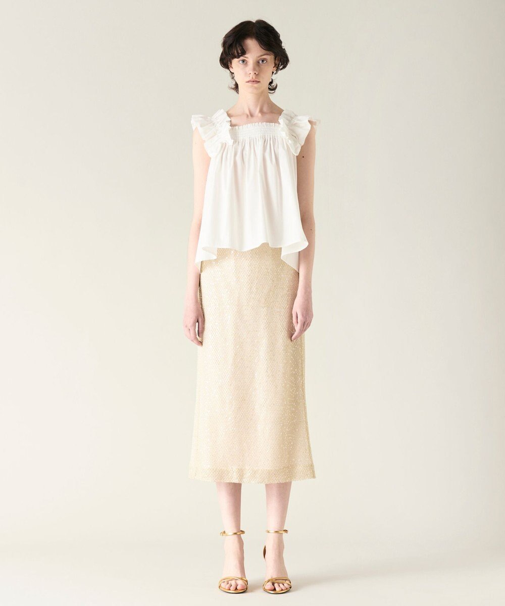 GRACE CONTINENTAL ショルダーフリルトップ 