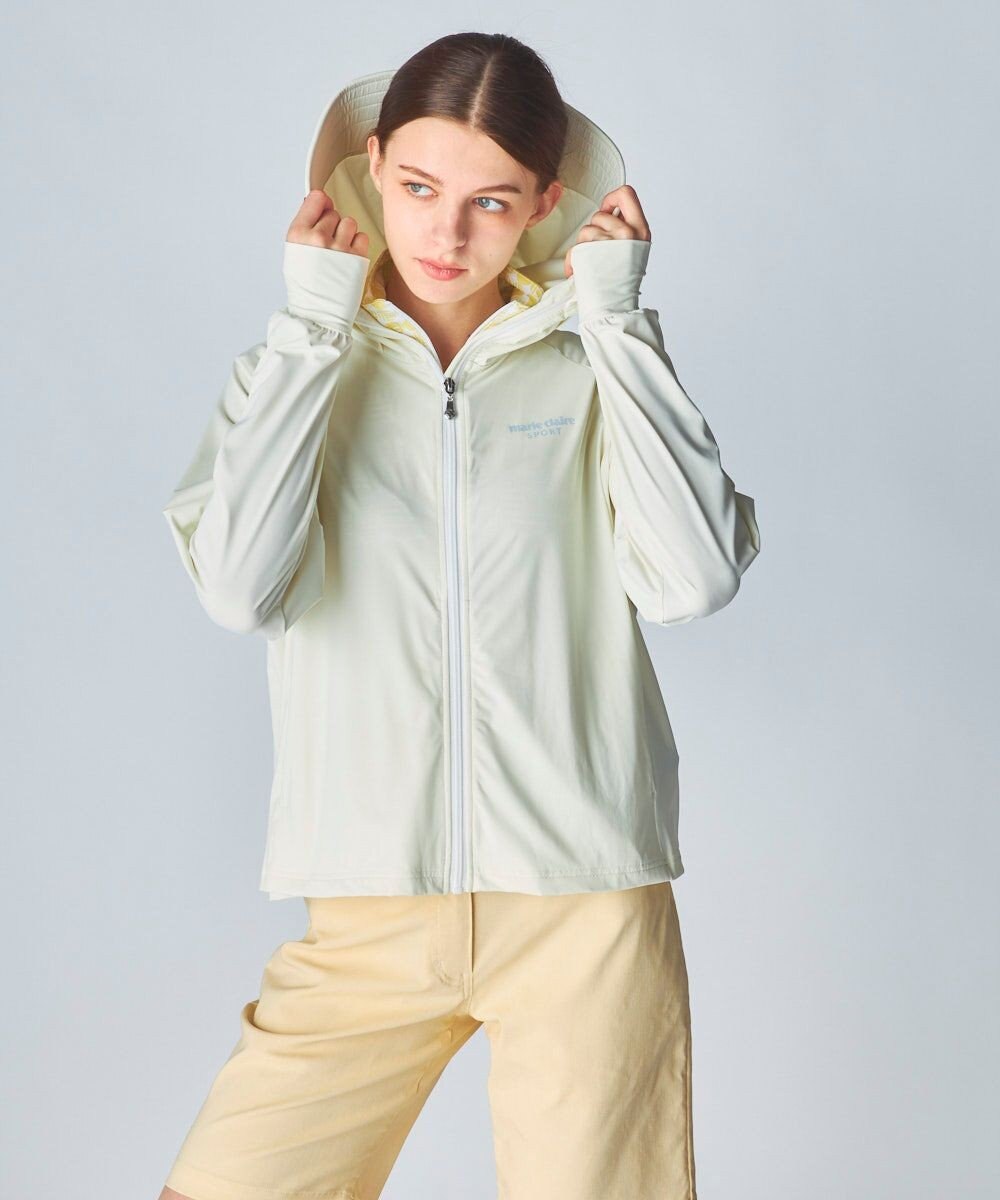FILA GOLF／marie claire 【marie claire SPORT】スーパーナイロンクール｜フード付きUVラッシュガード 