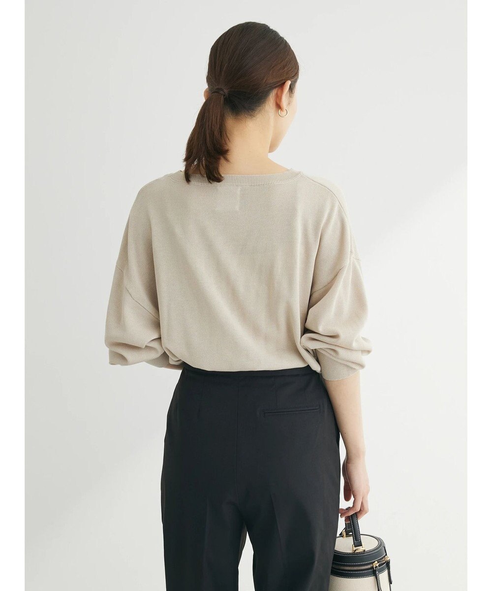 Green Parks さがら刺繍入りニットプルオーバー 