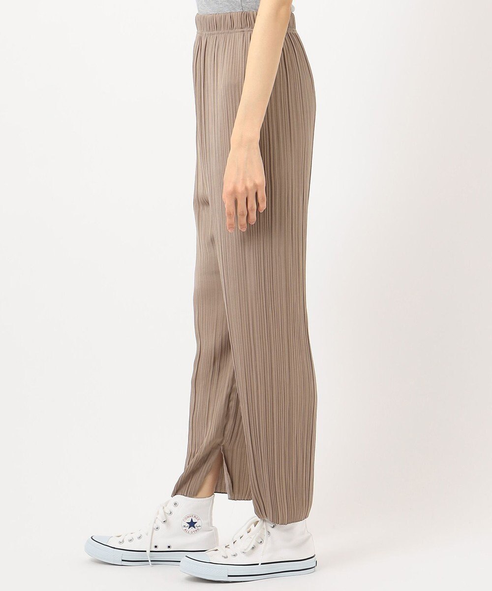 SHARE PARK LADIES 【洗える】アンティークサテンプリーツパンツ 