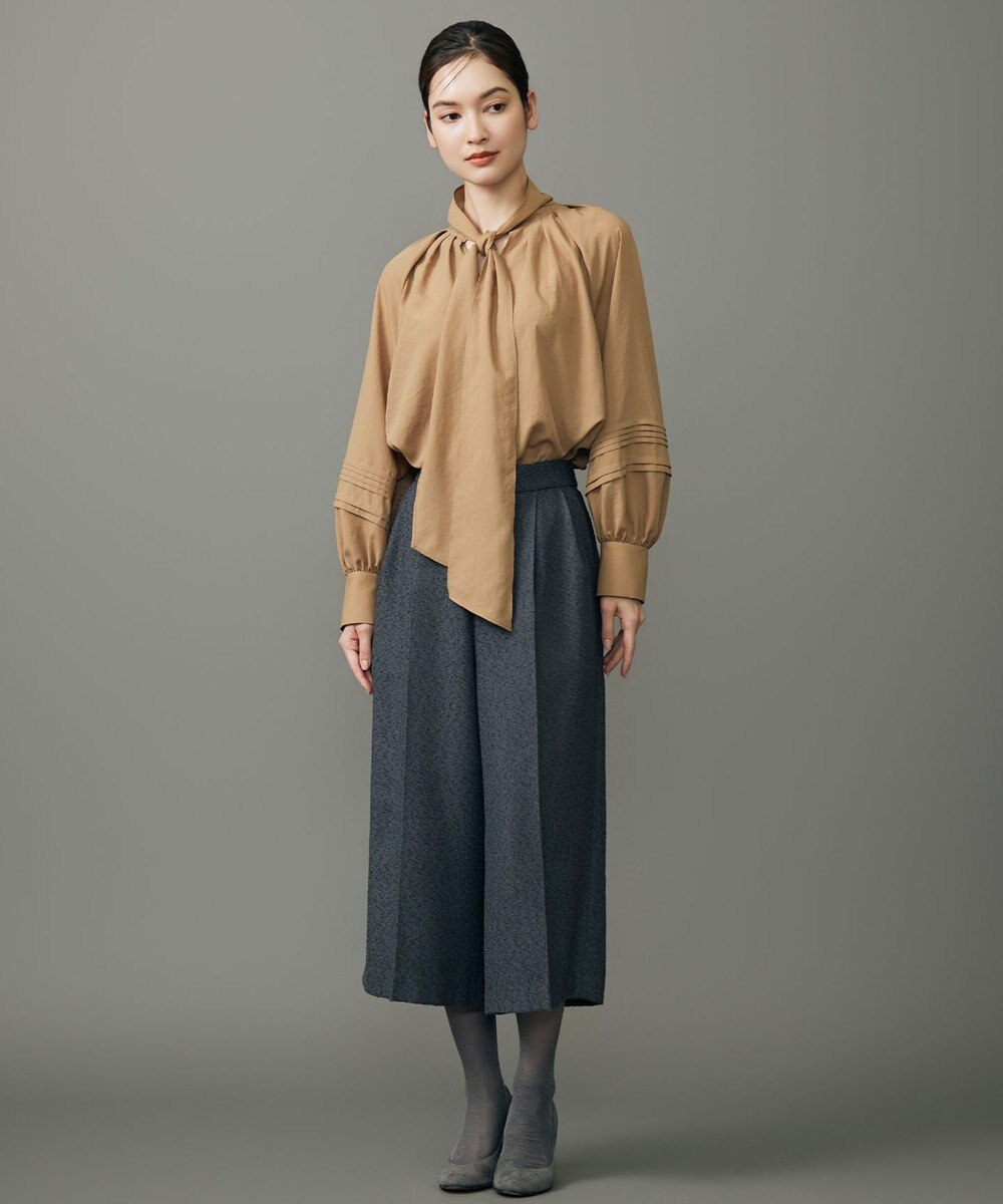 自由区 【カタログ掲載】ソフトスパンビエラボウタイ ブラウス 