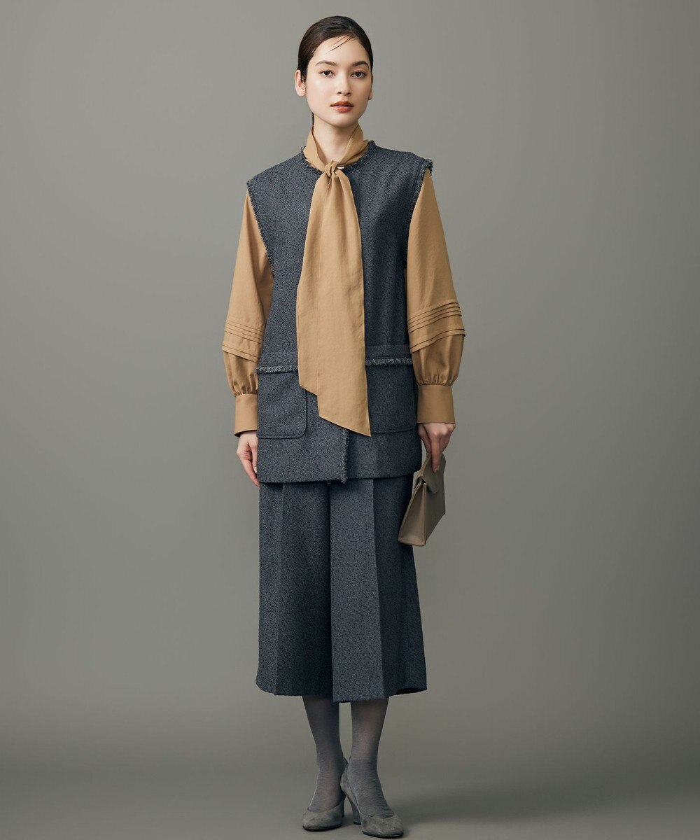 自由区 【カタログ掲載】ソフトスパンビエラボウタイ ブラウス 