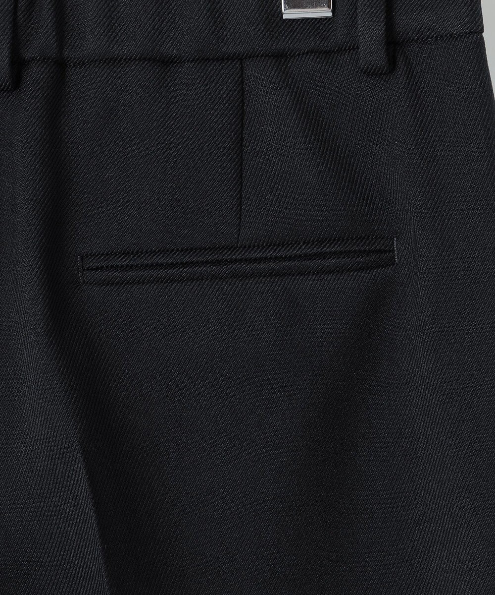 23区 【洗える】ウールライクカルゼ テーパード パンツ 