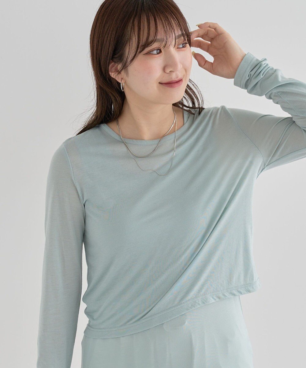 Green Parks ・Ｐｅｔｉｔ　Ｆｌｅｕｒ　レイヤードシアープルオーバ 