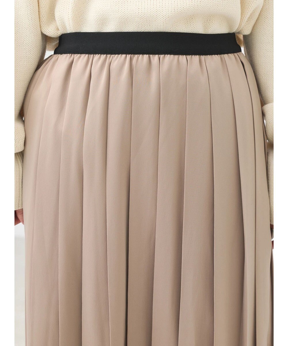 earth music&ecology サテンプリーツスカート 