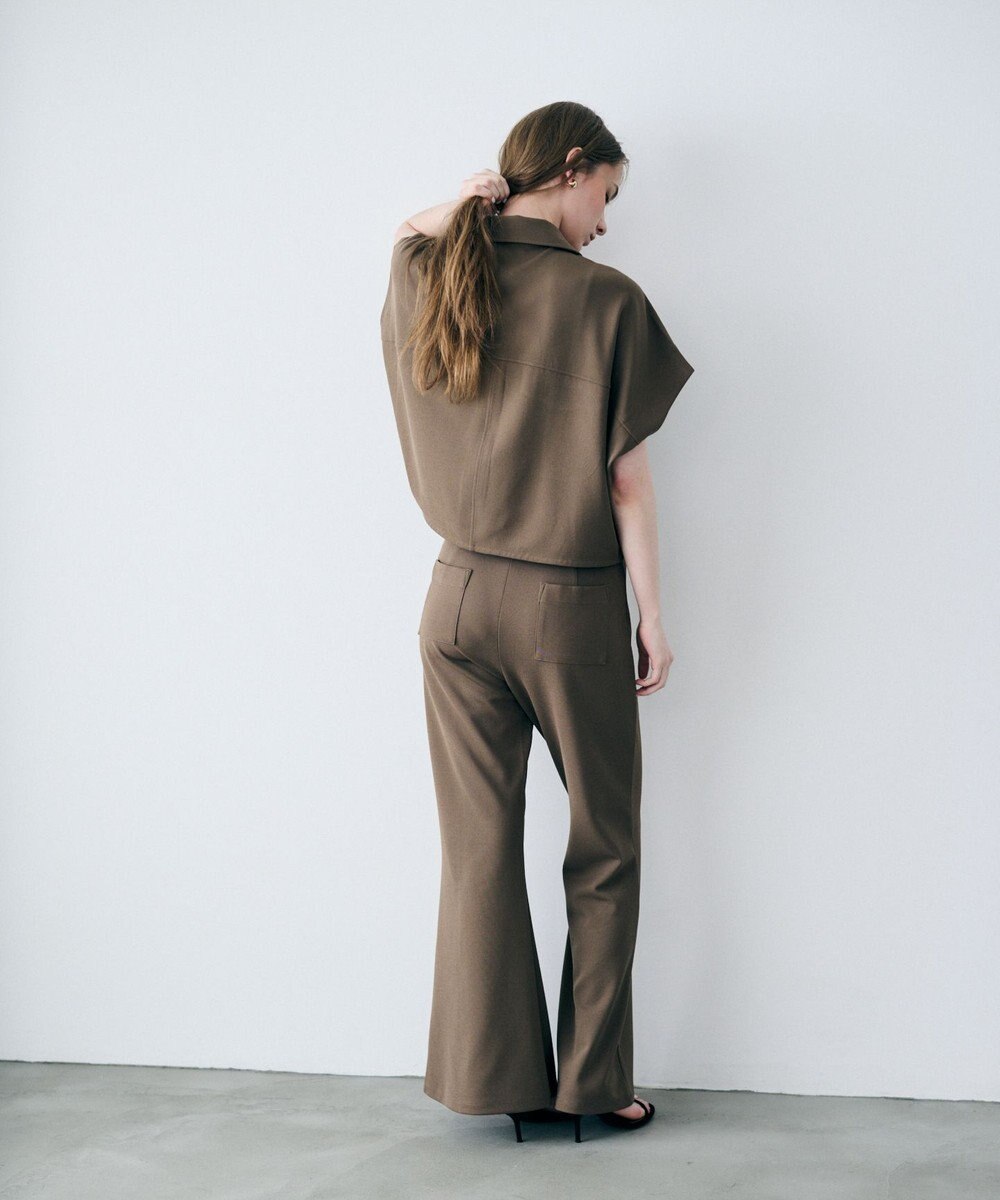 uncrave ジョーゼットダブルジャージー フレアパンツ 