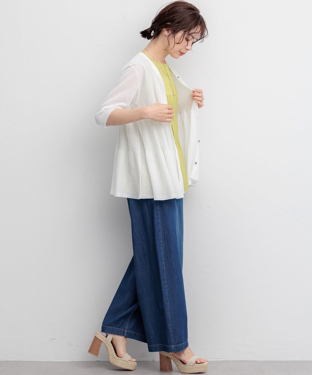 組曲 【先行予約】ライトオンスデニム ワイドシルエットパンツ 