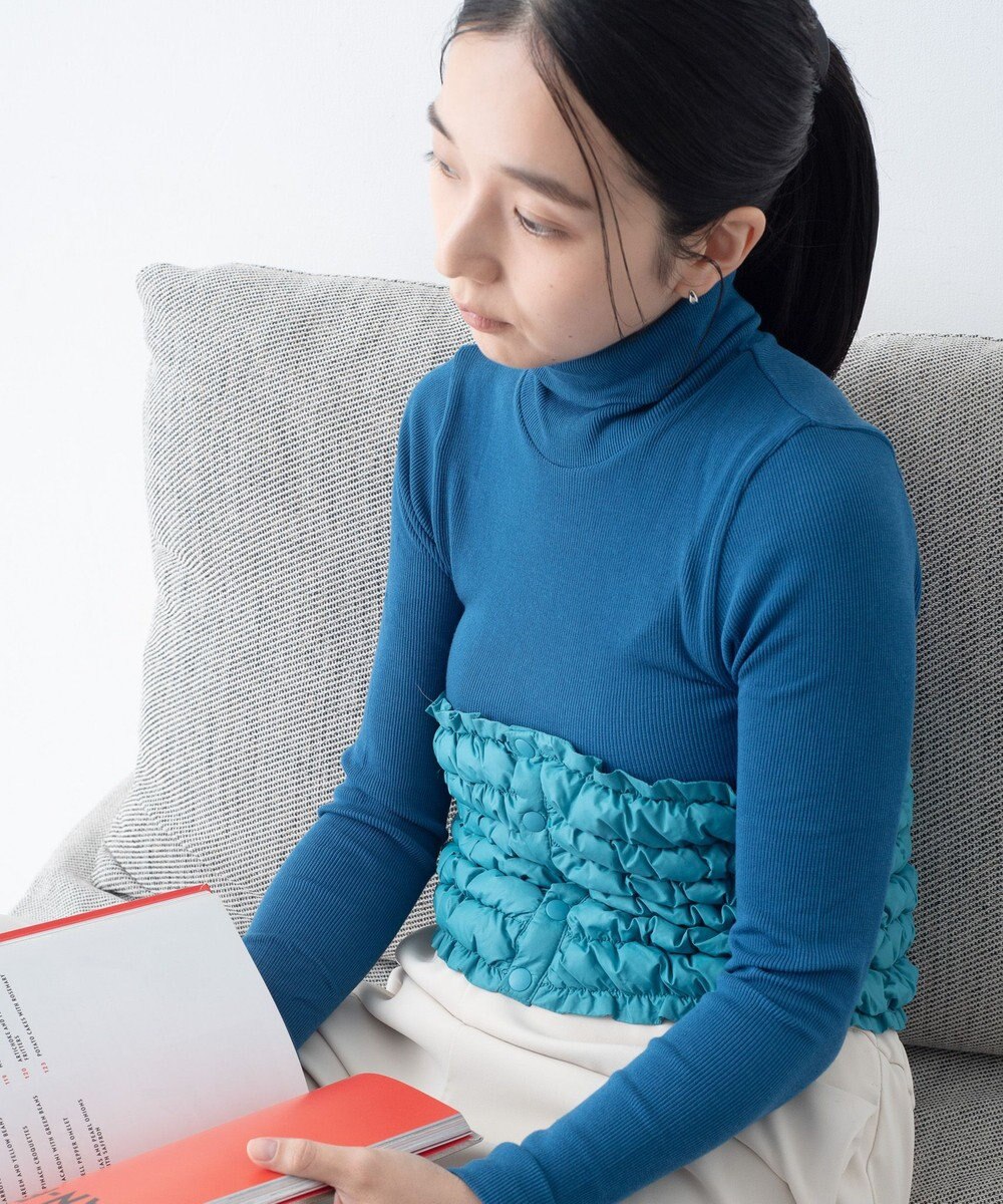 KWD 【日本製】DOWN WAIST WARMER グリーンダウン ダウンウエストウォーマー 