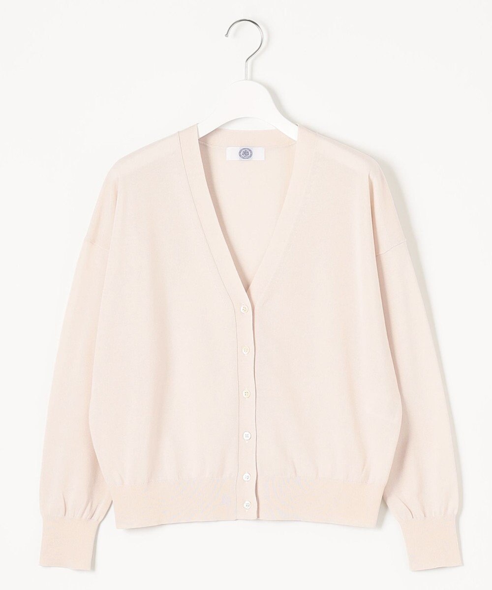 J.PRESS LADIES S 【洗える】 Co/Peライト Vネック ショート カーディガン 