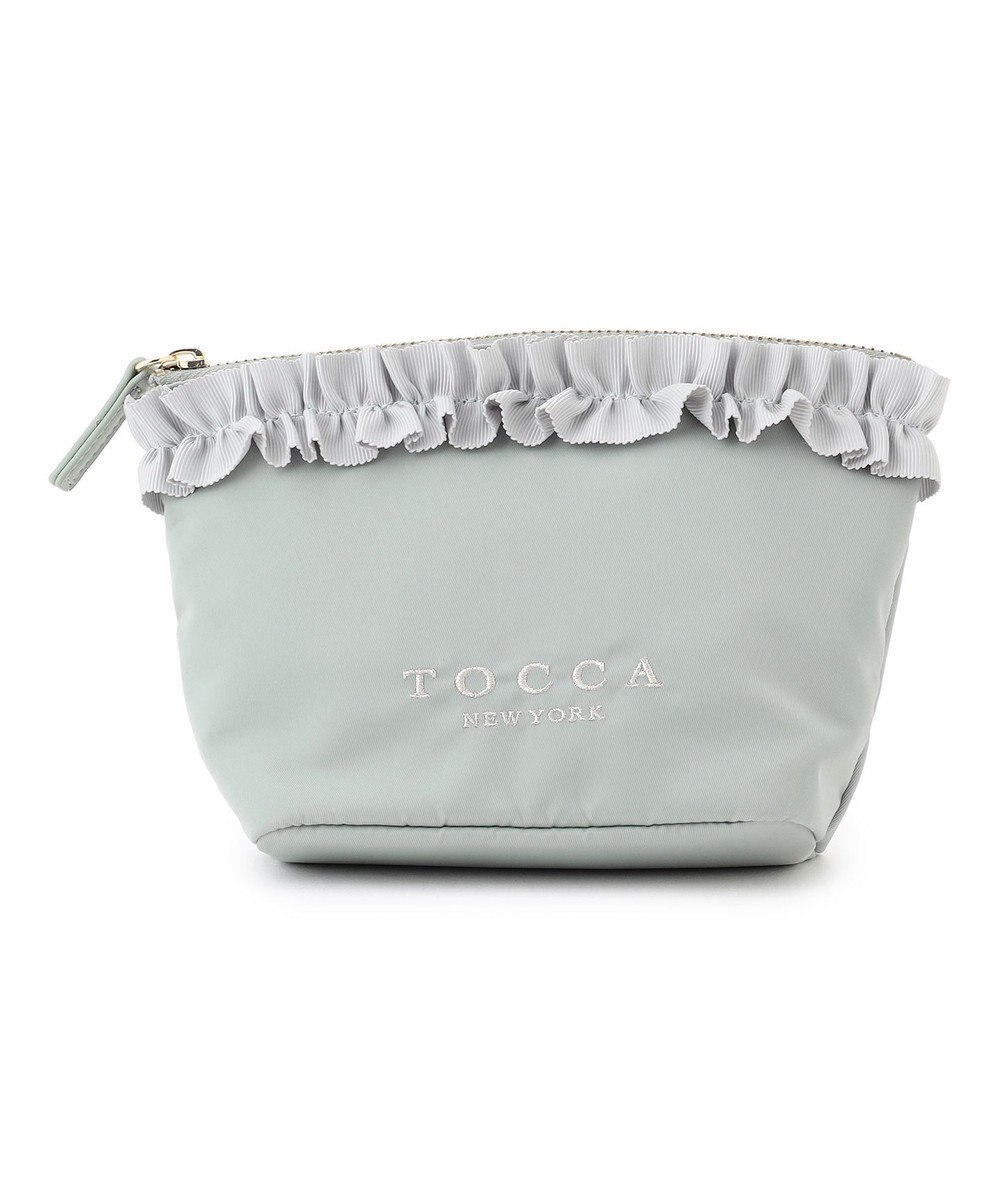 TOCCA 【撥水】FRILL GARLAND NYLON POUCH ポーチ 