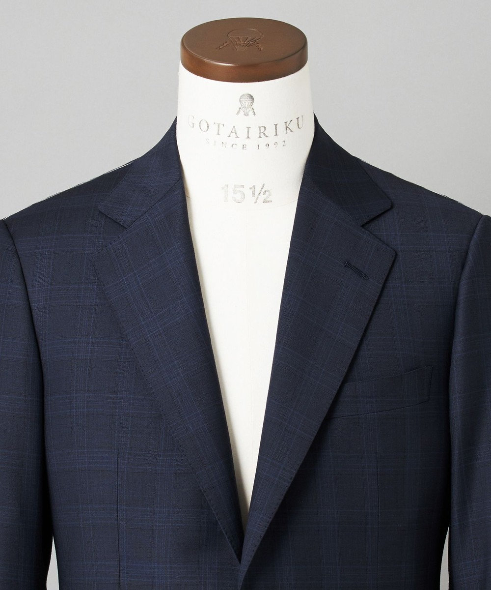 GOTAIRIKU GOLD LABEL/WEB&一部店舗限定【DORMEUIL/ドーメル】インペリアルジェイド 通年スーツ(ネイビー) 