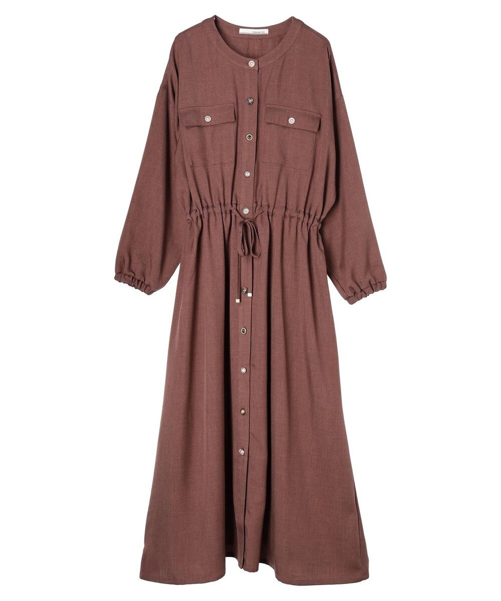 Green Parks ・ＥＬＥＮＣＡＲＥ　ＤＵＥ　イロイロ釦ドロストワンピース 